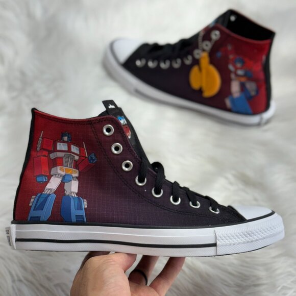 Converse CT All Star Hi Transformers Autobots Mens Shoes A11659C NEW Multi Sz - Picture 1 of 4